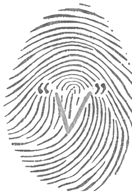 Verocited fingerprint mark